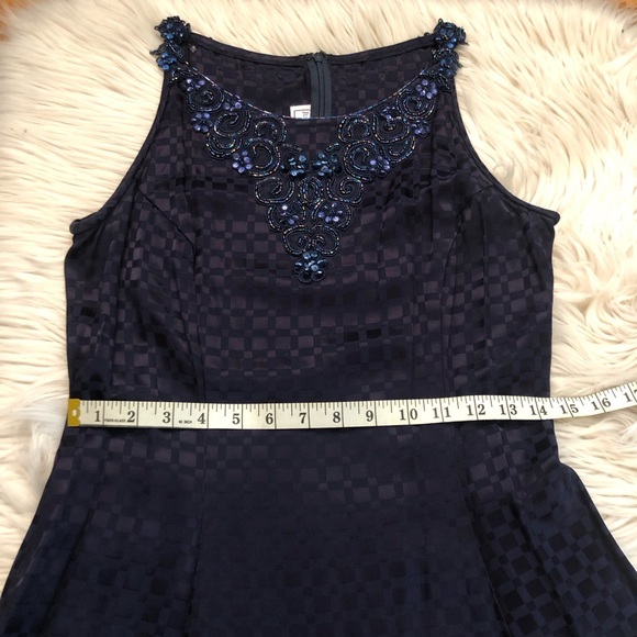 Gunne Sax by Jessica McClintock Beaded Sequins Textured Cocktail Dress size 7/8 - Picture 13 of 14